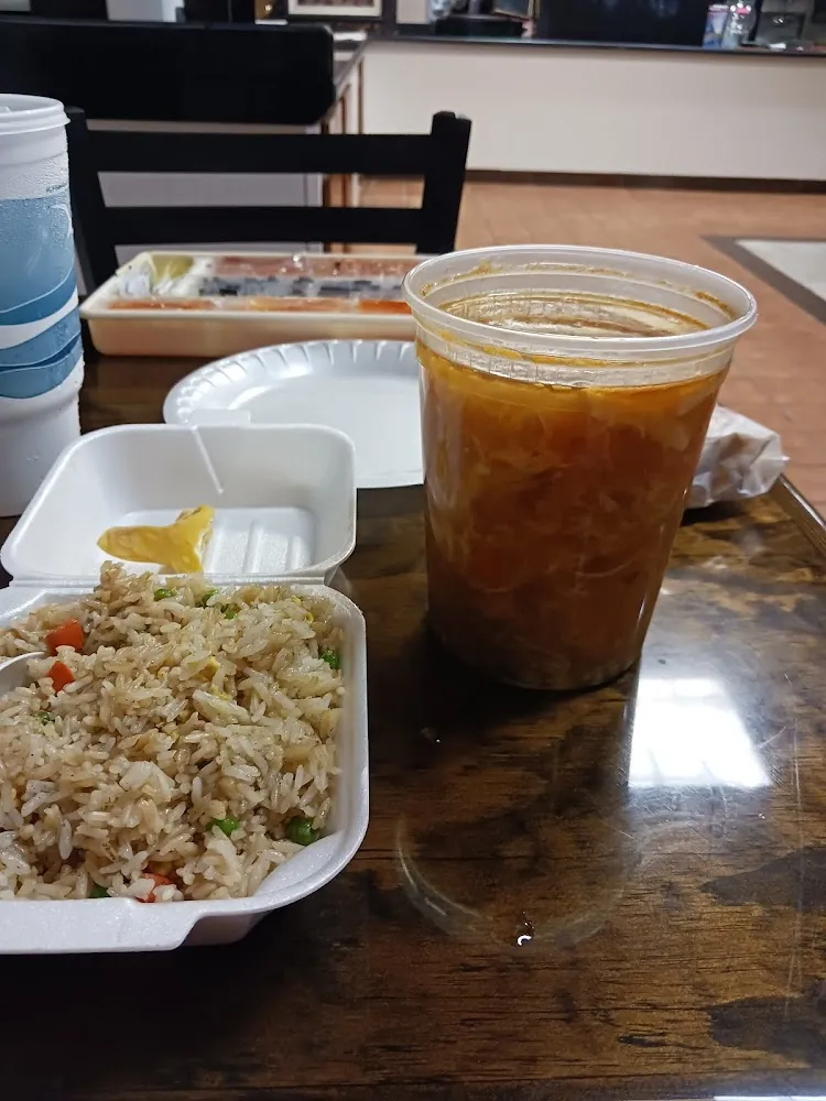 Fried Rice with Vegetable and Hot Sour Soup